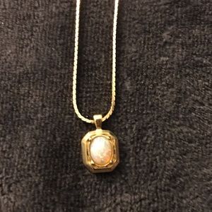 Moonstone pendant necklace